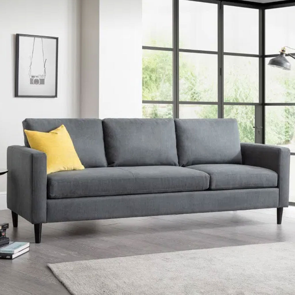 Fabric 3 Seater Sofa With Ottoman - Marant
