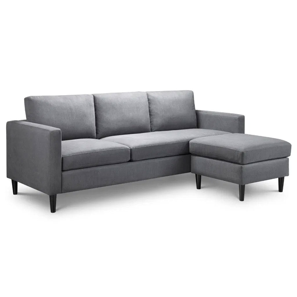 Fabric 3 Seater Sofa With Ottoman - Marant