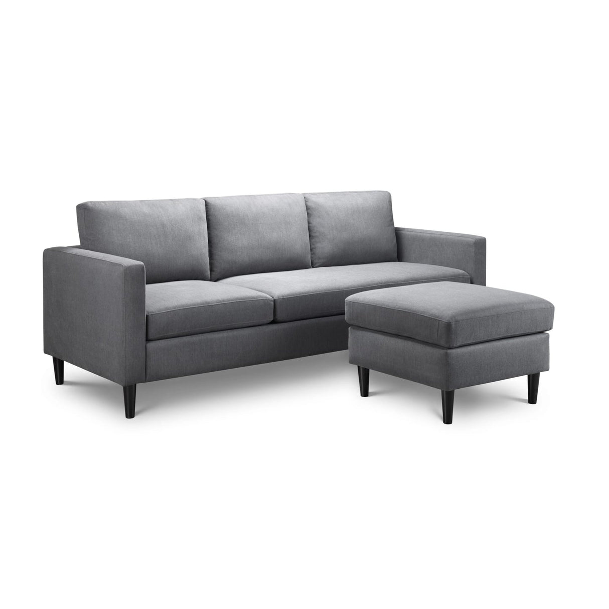 Fabric 3 Seater Sofa With Ottoman - Marant
