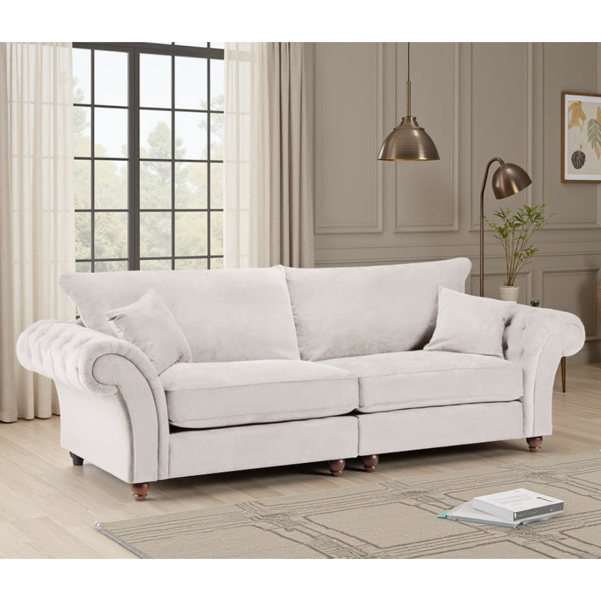Fabric 4 Seater Sofa Fullback - Windsor