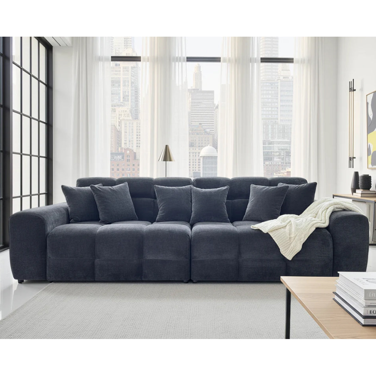 Fabric 4 Seater Sofa - Jacob