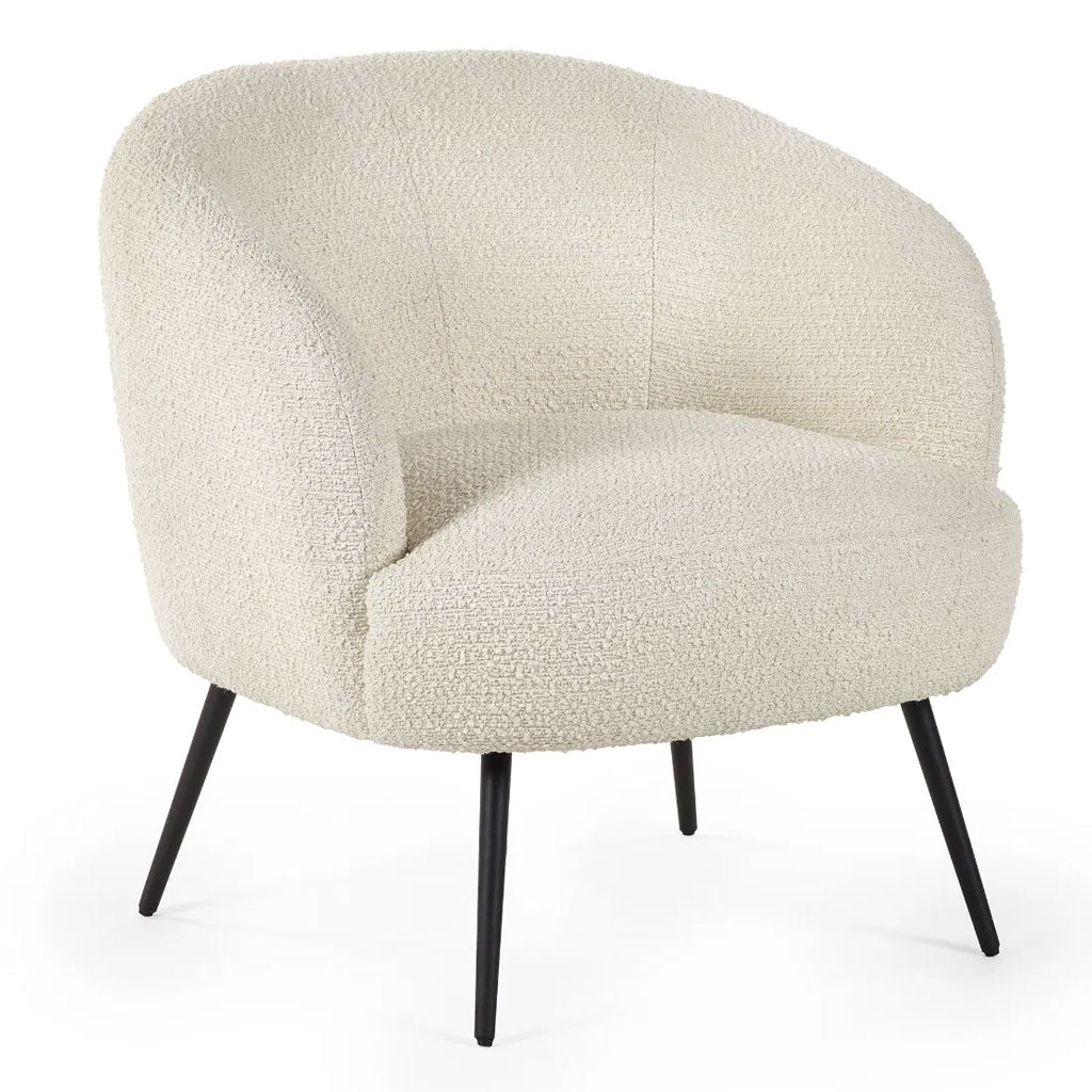 Fabric Accent Chair With Black Legs - Gigi