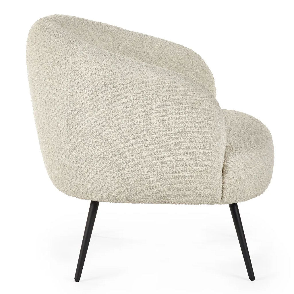 Fabric Accent Chair With Black Legs - Gigi