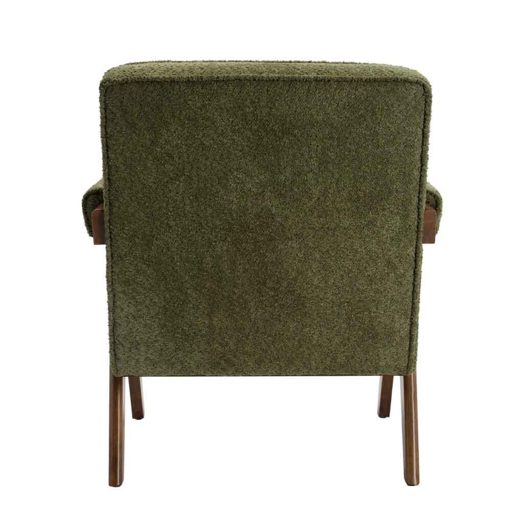 Fabric Accent Chair With Walnut Frame - Ember