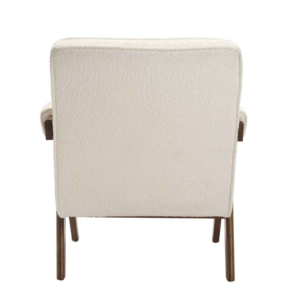 Fabric Accent Chair With Walnut Frame - Ember