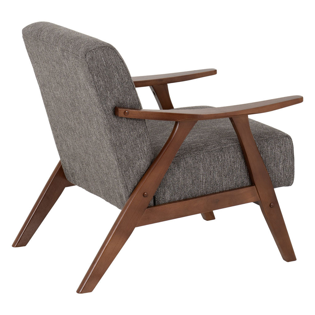 Fabric Accent Chair With Wooden Frame - Kendra