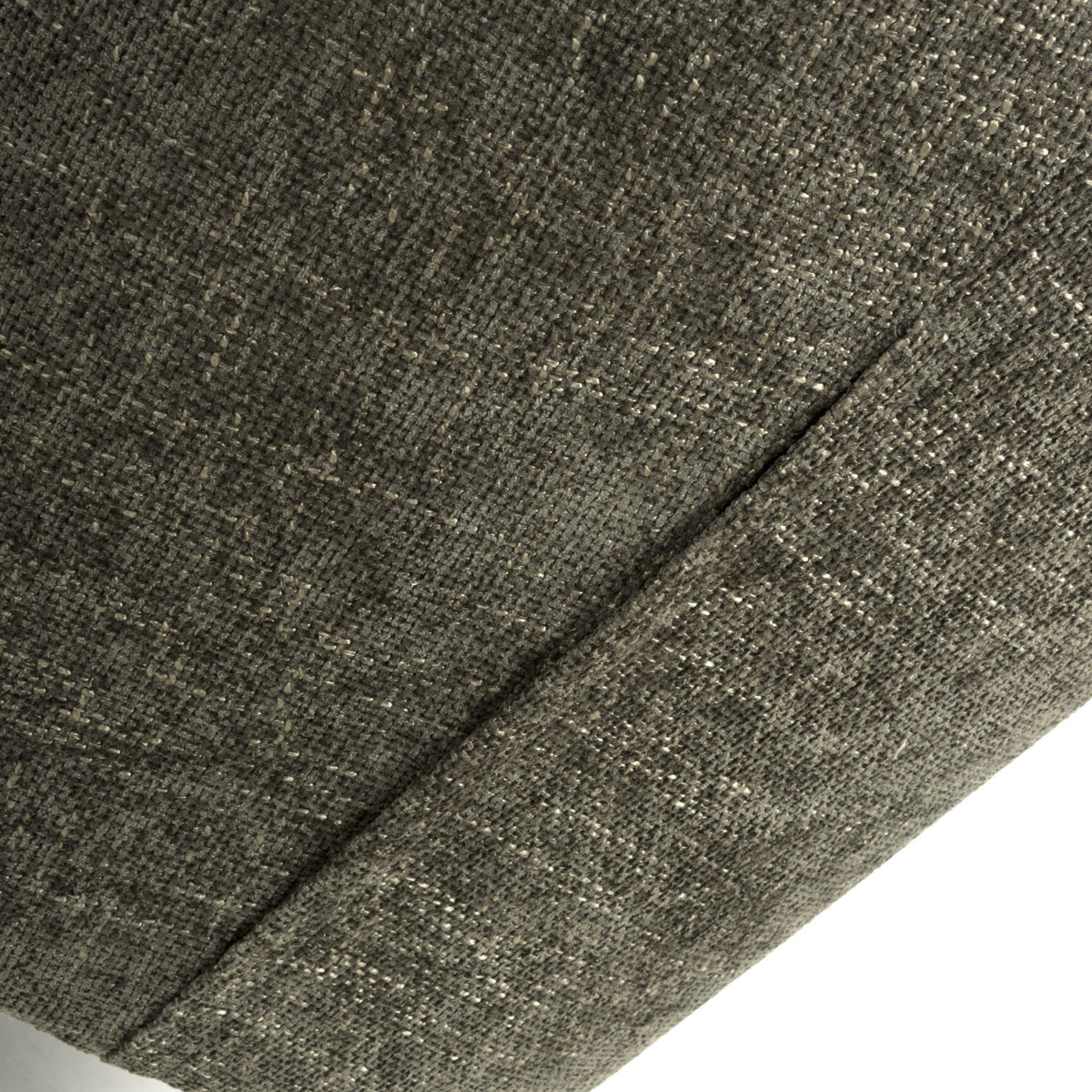 Fabric Armchair In Flax Effect With Natural Rubberwood Legs - Mallory