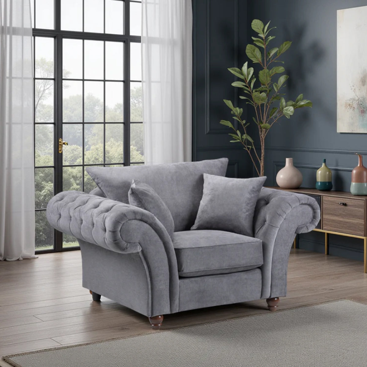 Fabric Armchair Fullback - Windsor