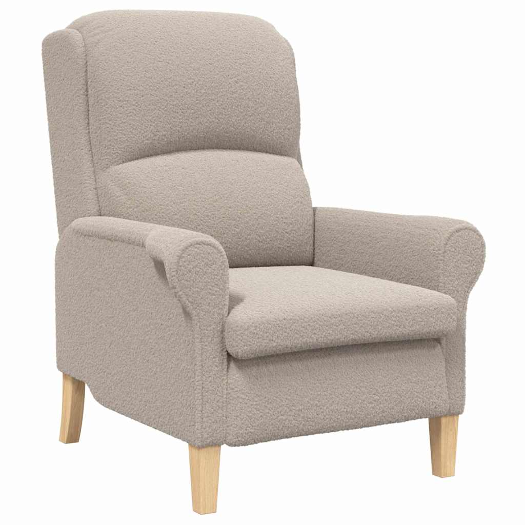 Fabric Armchair With Wooden Legs - Vantage Home