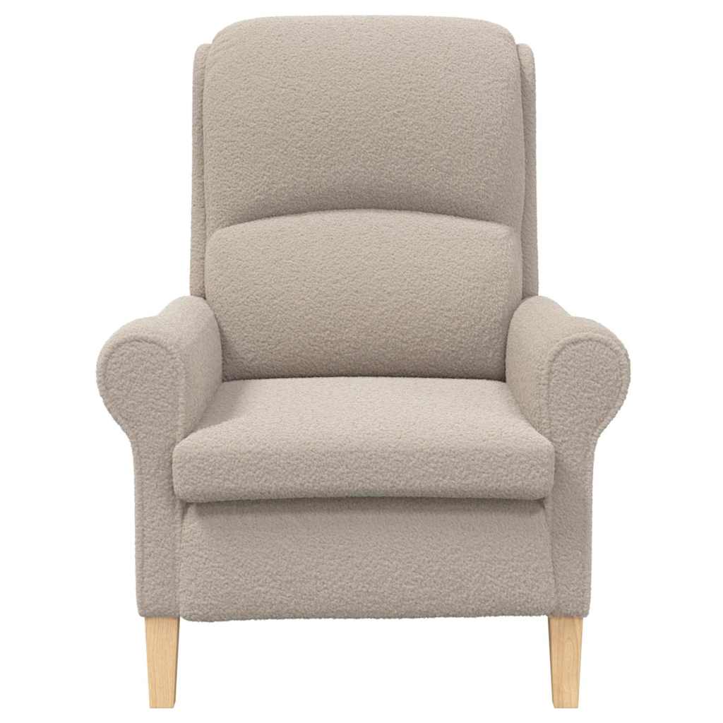 Fabric Armchair With Wooden Legs - Vantage Home