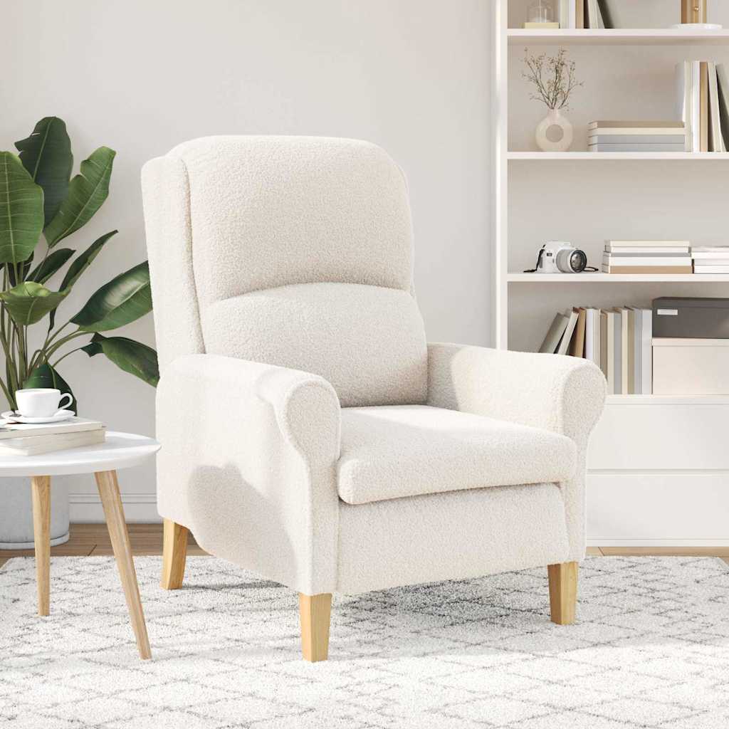 Fabric Armchair With Wooden Legs - Vantage Home