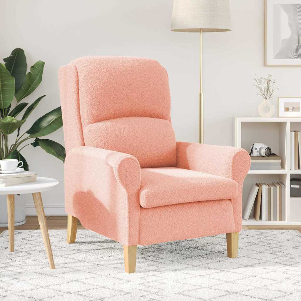 Fabric Armchair With Wooden Legs - Vantage Home