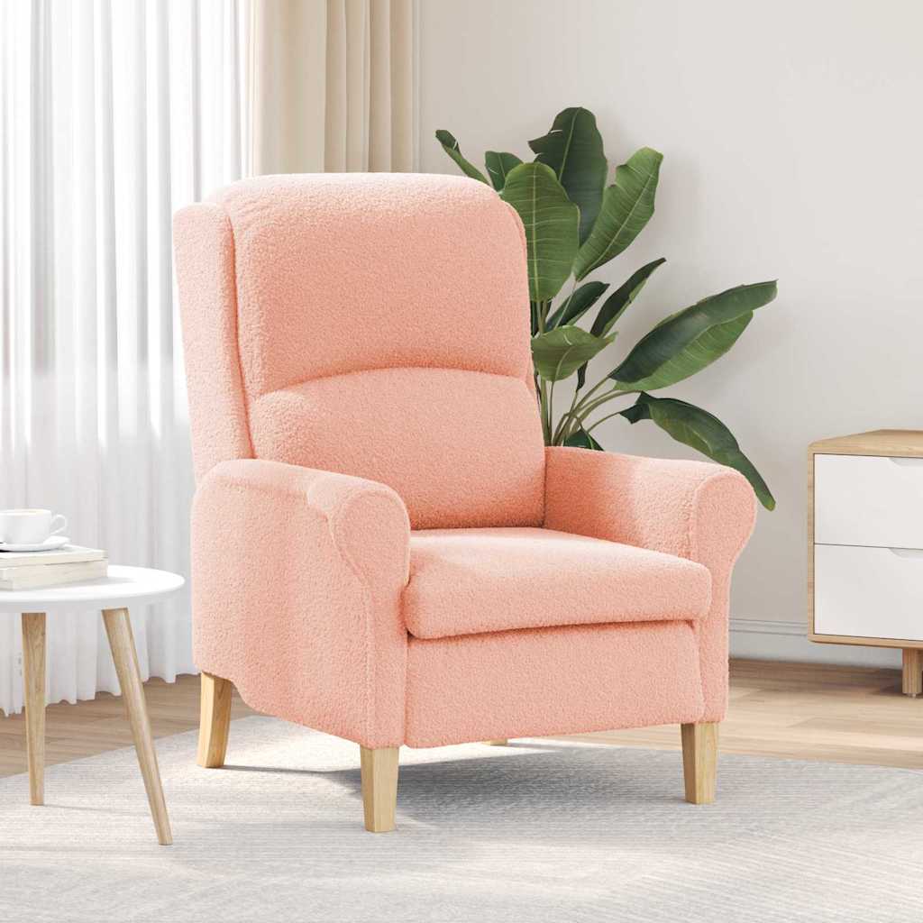 Fabric Armchair With Wooden Legs - Vantage Home