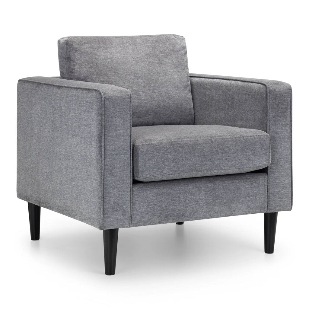 Fabric Armchair With Black Legs - Hayward