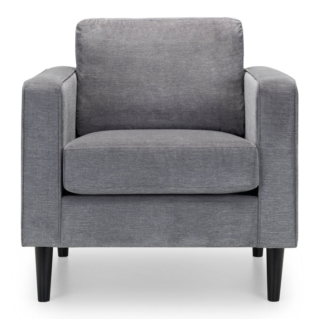 Fabric Armchair With Black Legs - Hayward