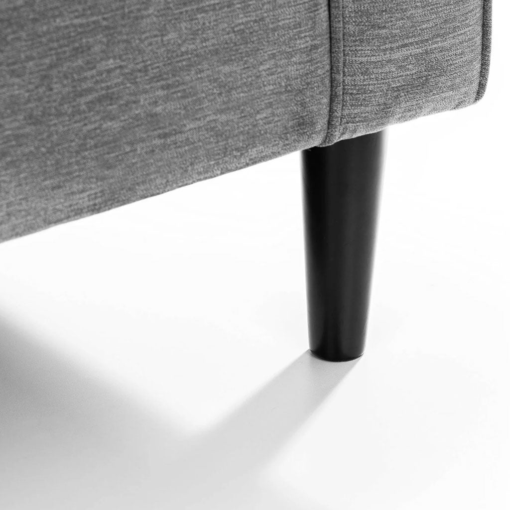 Fabric Armchair With Black Legs - Hayward