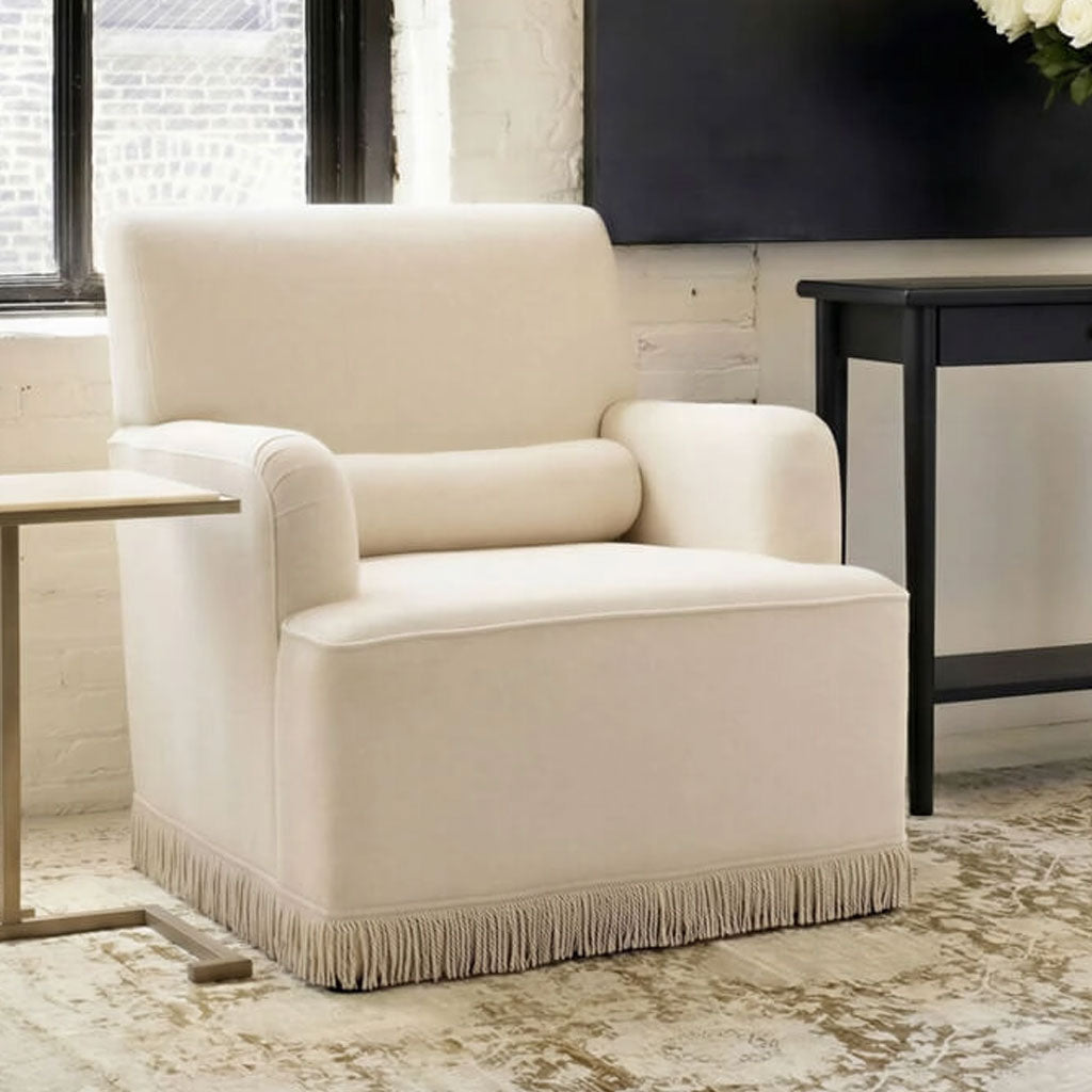 Fabric Armchair With Bolster Cushion - Josephine