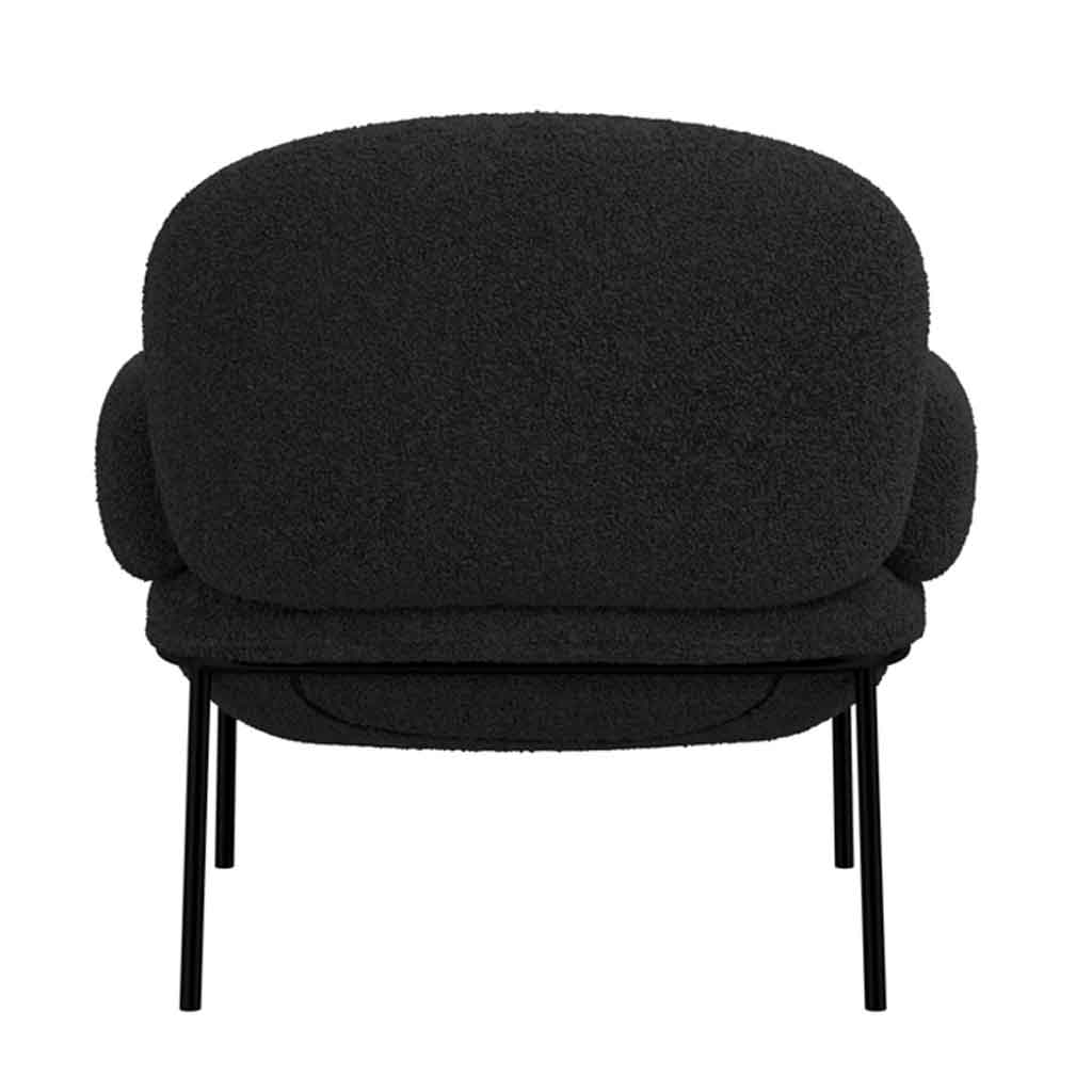 Fabric Armchair With Metal Legs - Avery