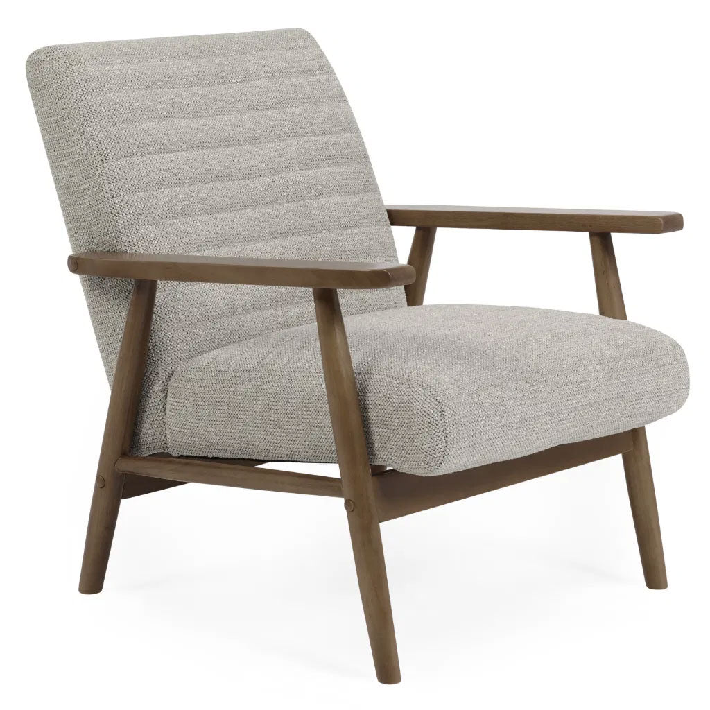 Fabric Armchair With Wooden Frame - Ivy