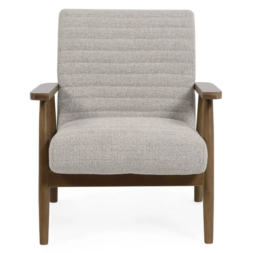 Fabric Armchair With Wooden Frame - Ivy