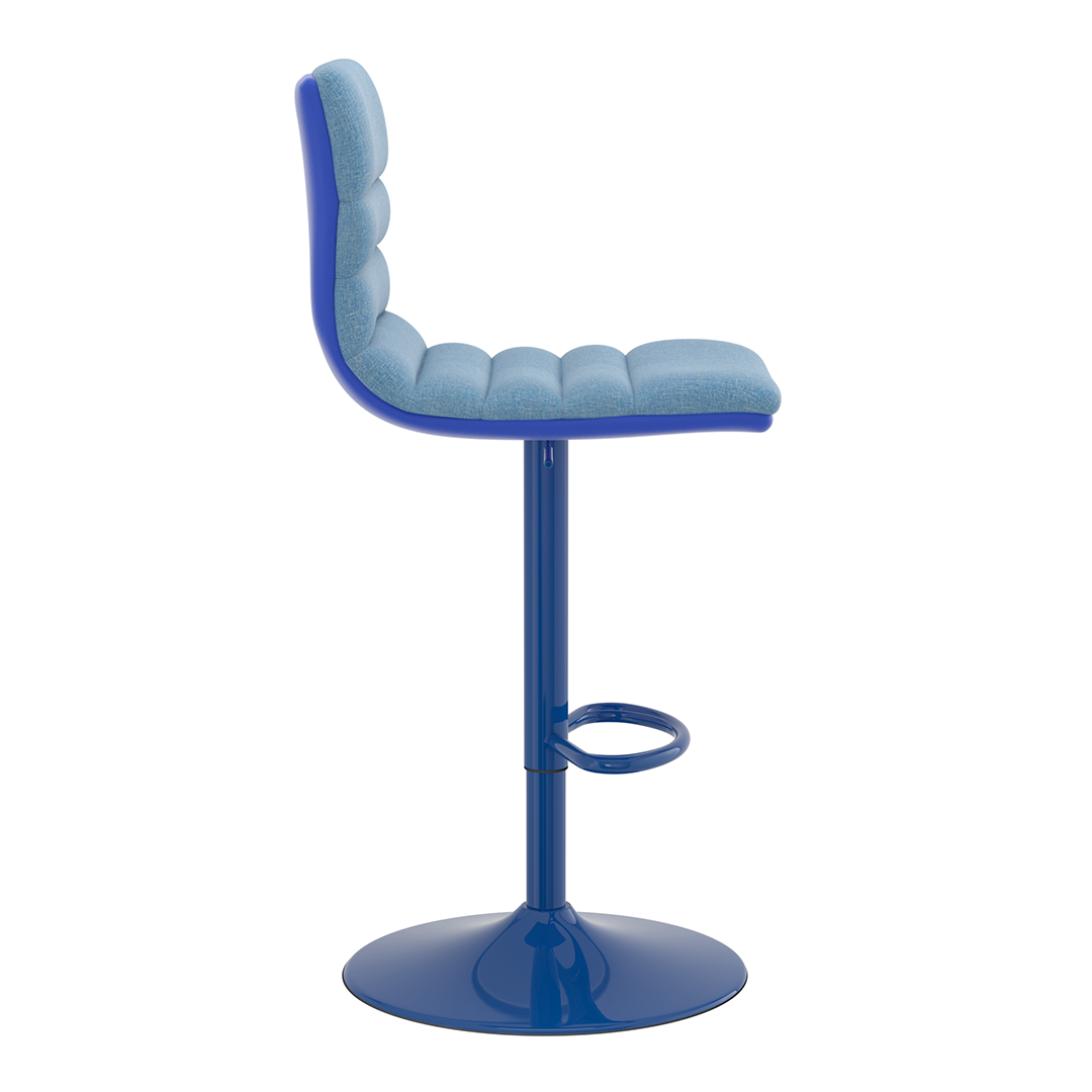 Fabric Bar Stool With Metal Base - Halverton