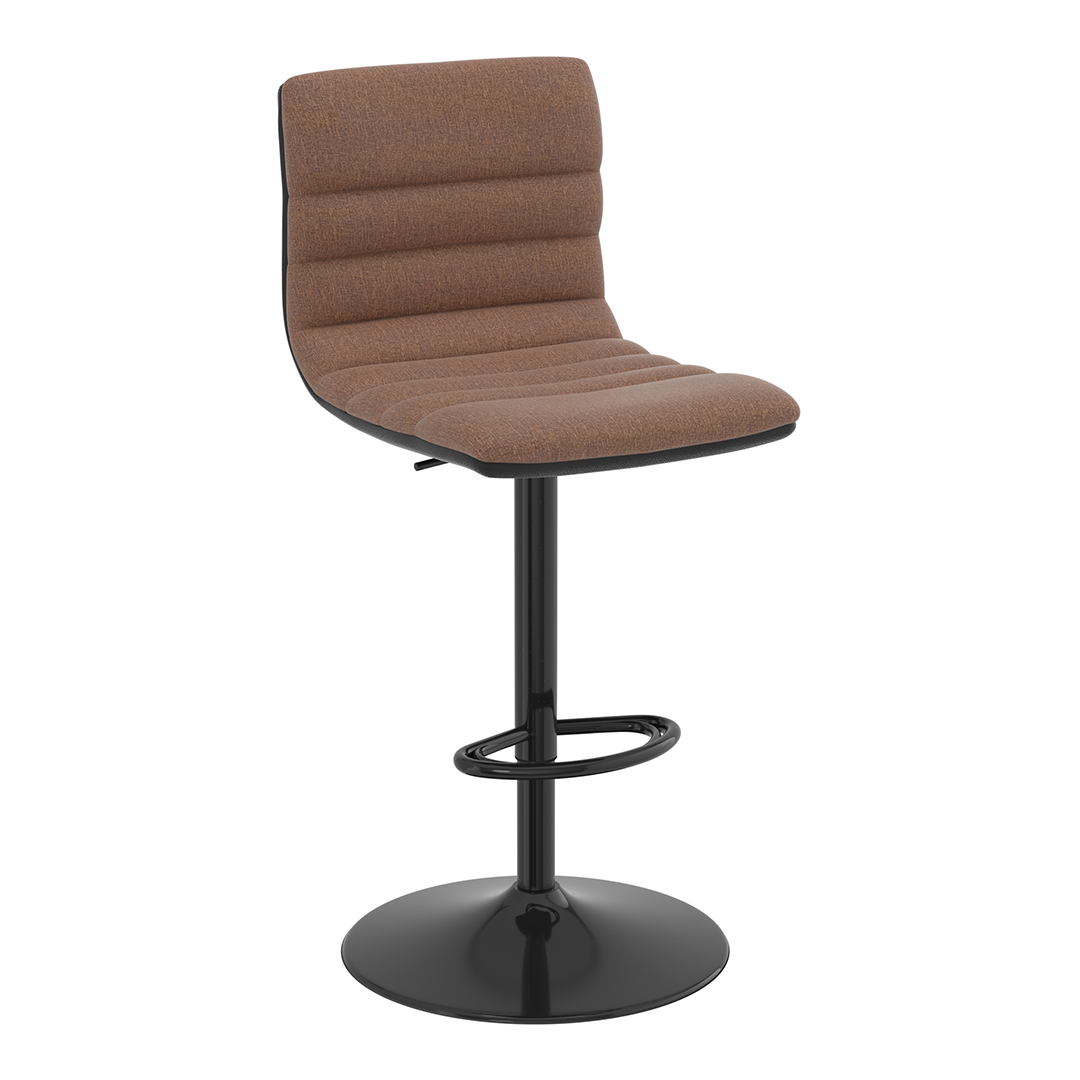 Fabric Bar Stool With Metal Base - Halverton