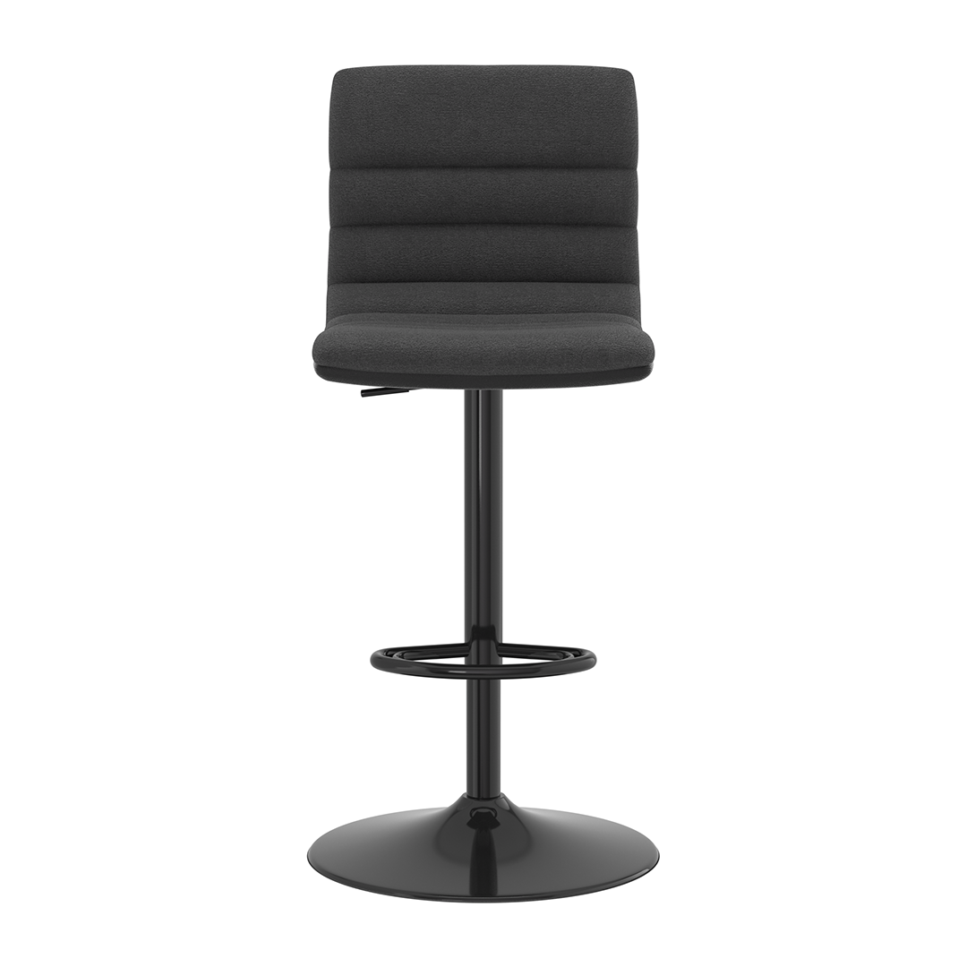 Fabric Bar Stool With Metal Base - Halverton