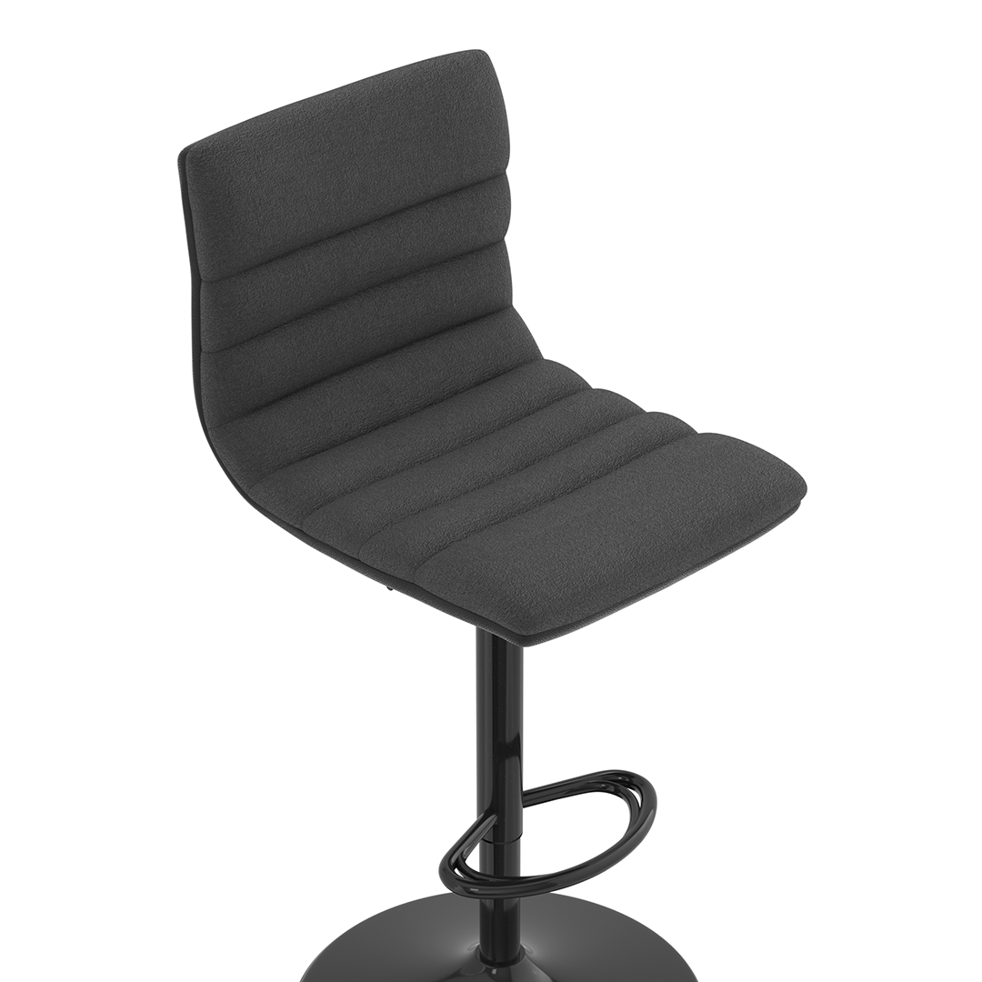 Fabric Bar Stool With Metal Base - Halverton