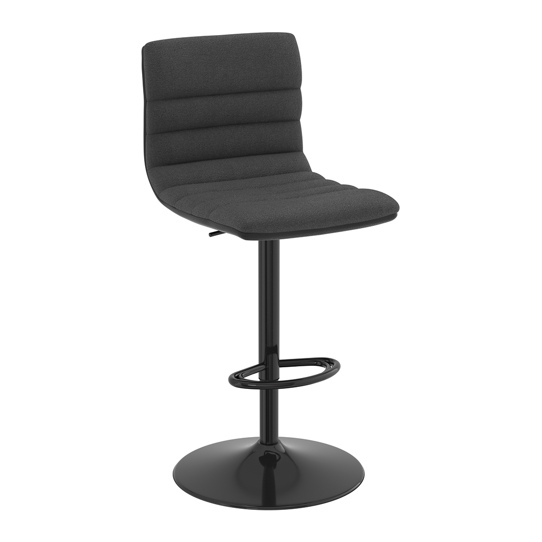 Fabric Bar Stool With Metal Base - Halverton