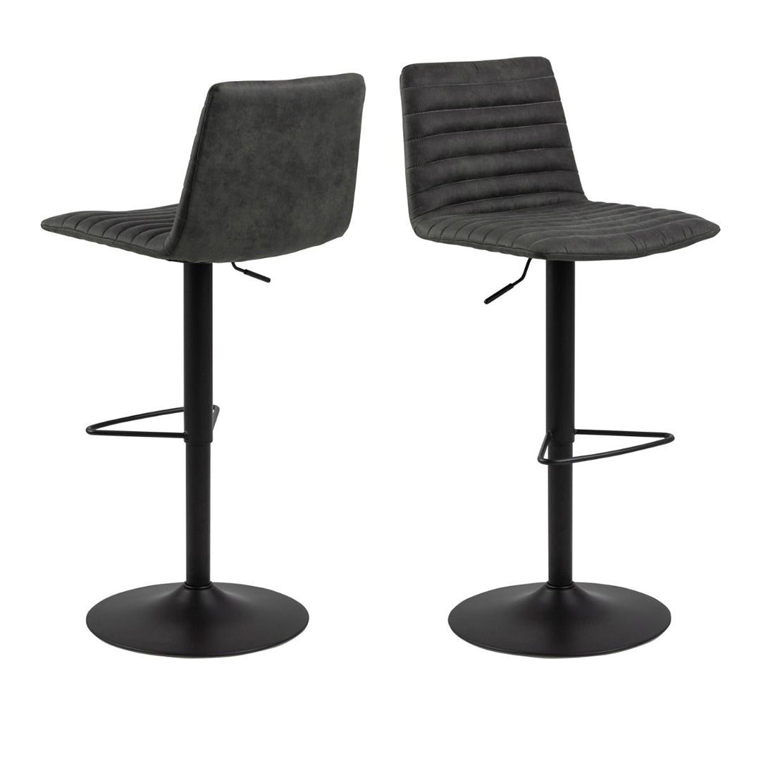 Fabric Bar Stools in Set of 2 - Kimmy