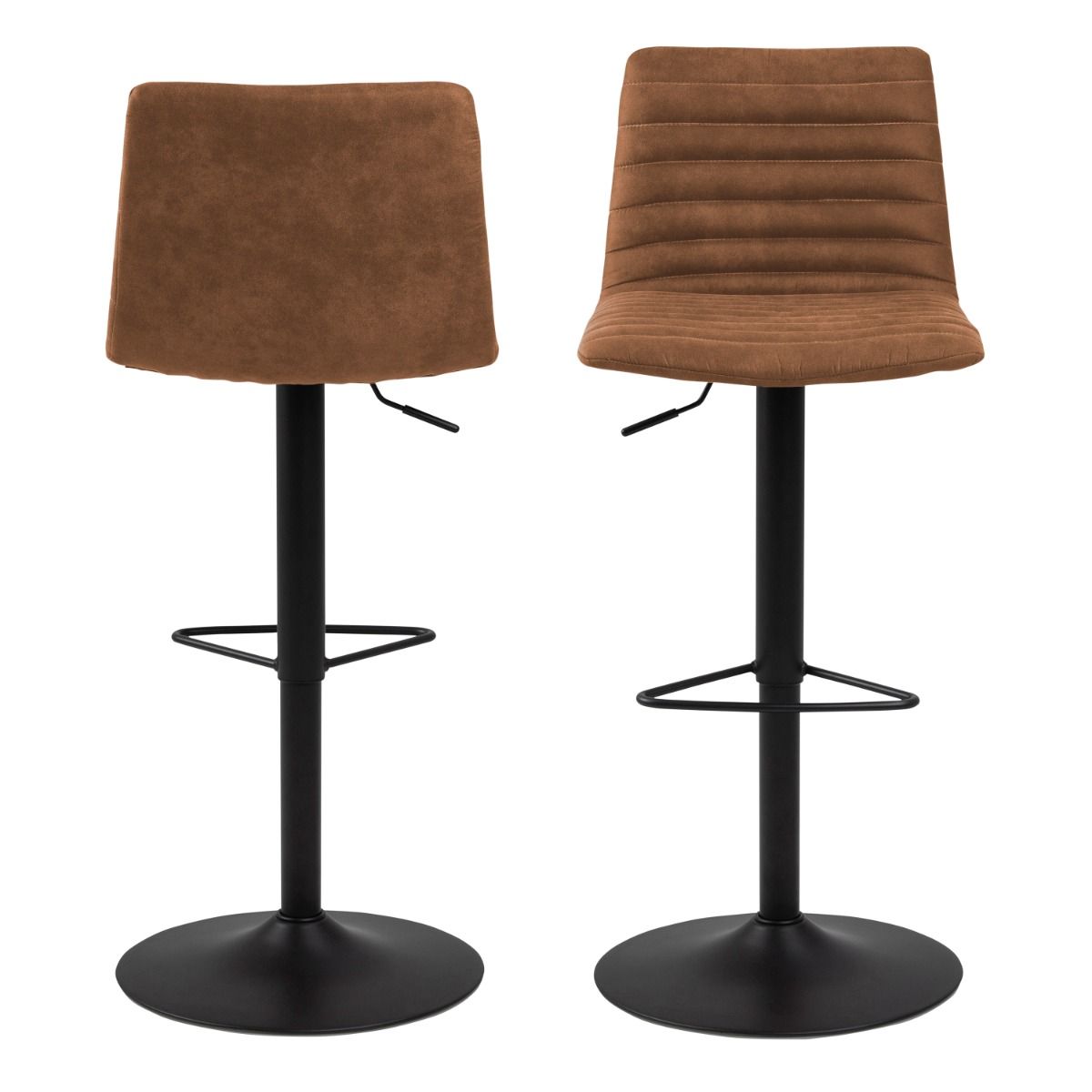 Fabric Bar Stools in Set of 2 - Kimmy
