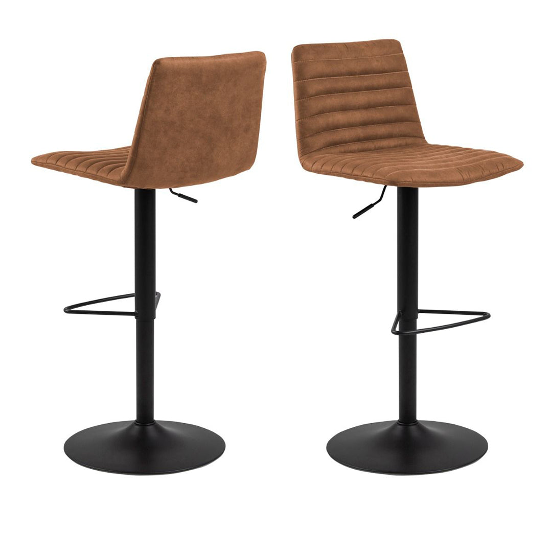 Fabric Bar Stools in Set of 2 - Kimmy