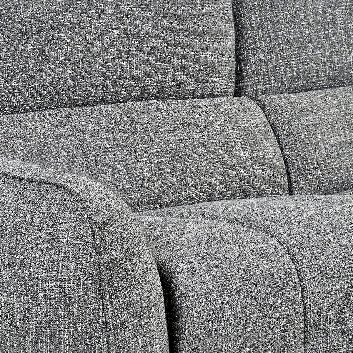 Fabric Corner Sofa Electric Recliner Left Hand Facing - Turin