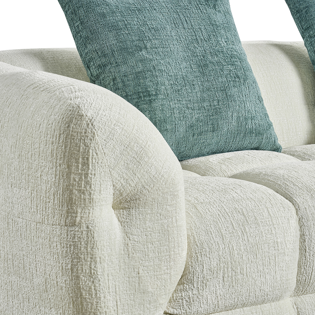 Fabric Corner Sofa Left Hand Facing - Genoa