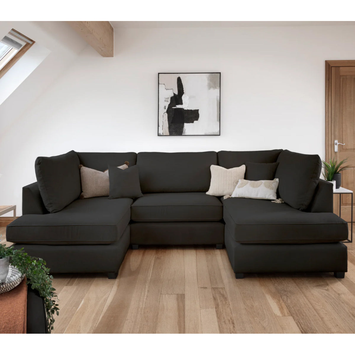 Fabric Corner Sofa in U Shape - Carnaby