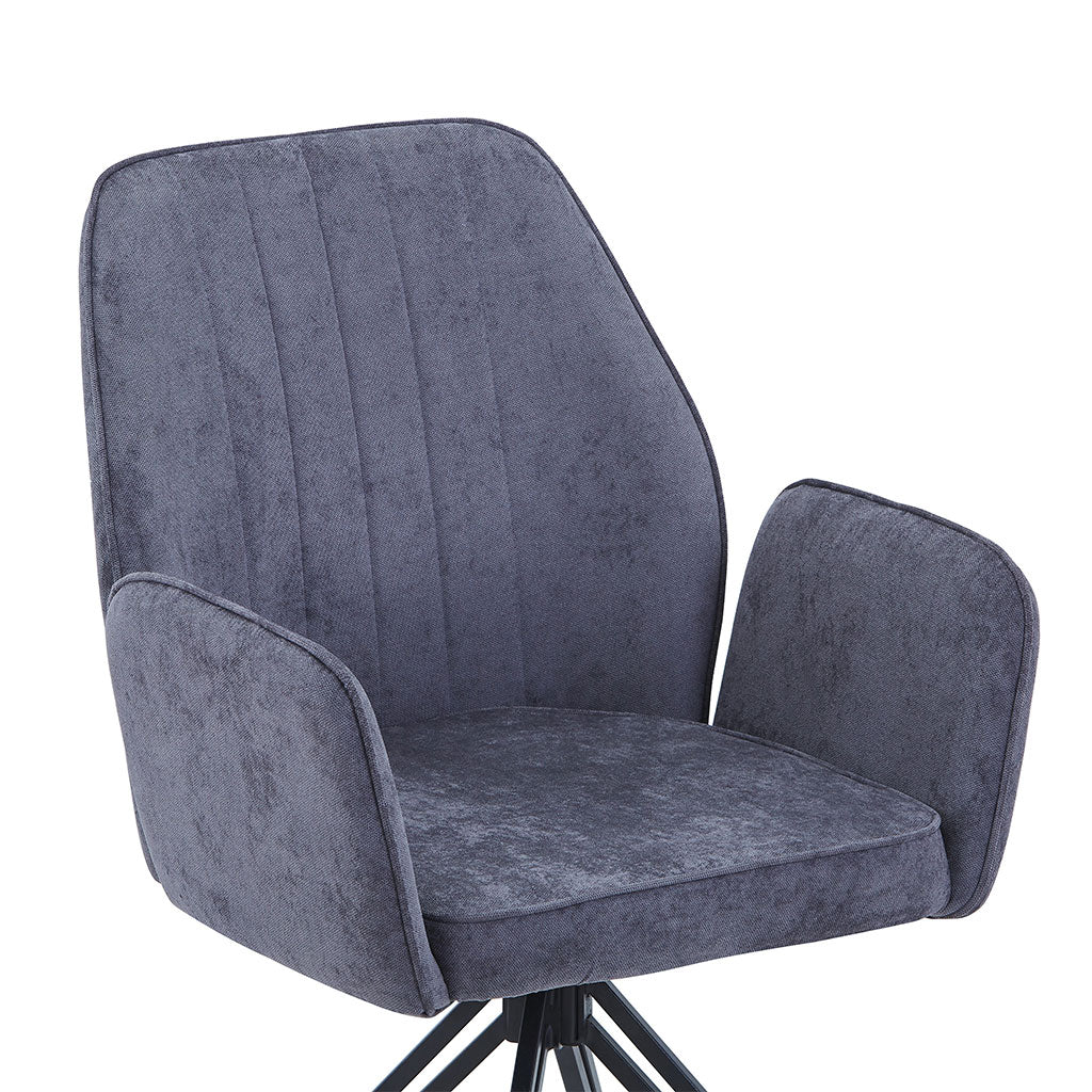 Fabric Dining Armchairs in Set Of 2 Swivel - Aspen