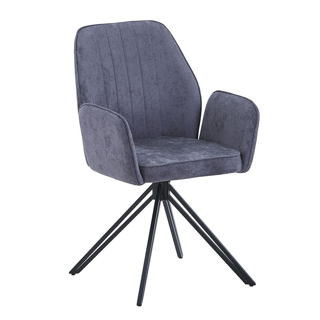 Fabric Dining Armchairs in Set Of 2 Swivel - Aspen