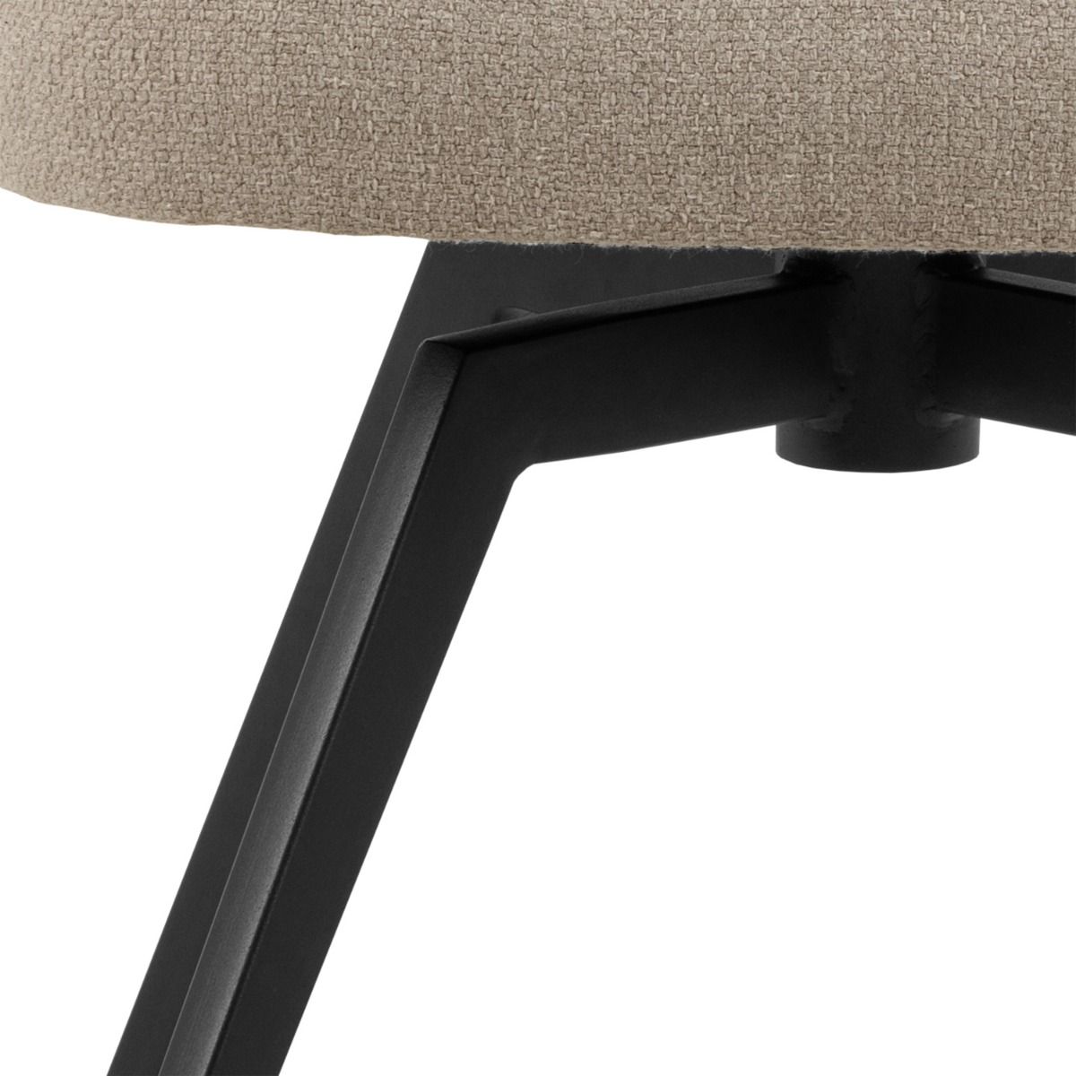 Fabric Dining Chair With Armrest And Swivel Function - Darlene