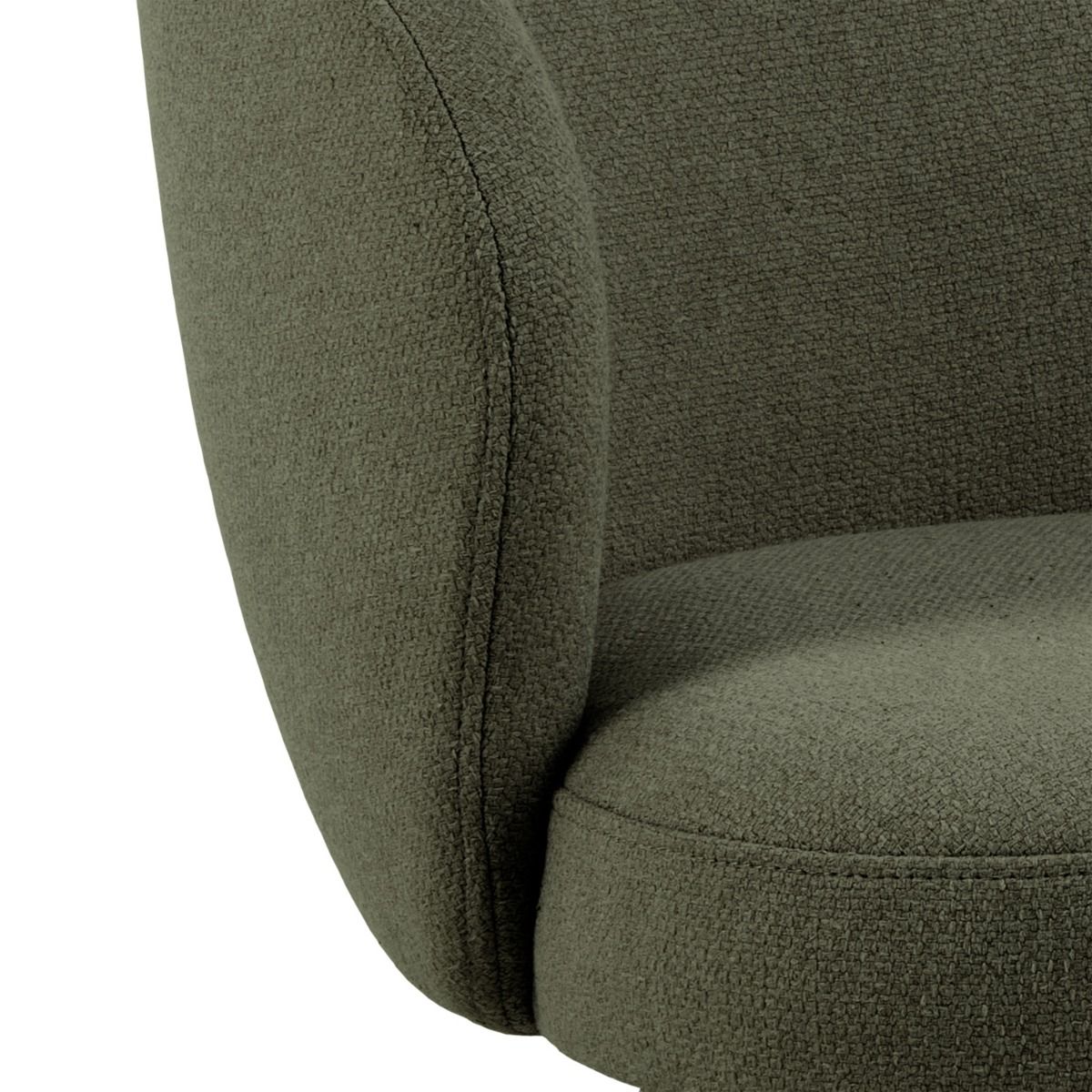 Fabric Dining Chair With Armrest And Swivel Function - Darlene