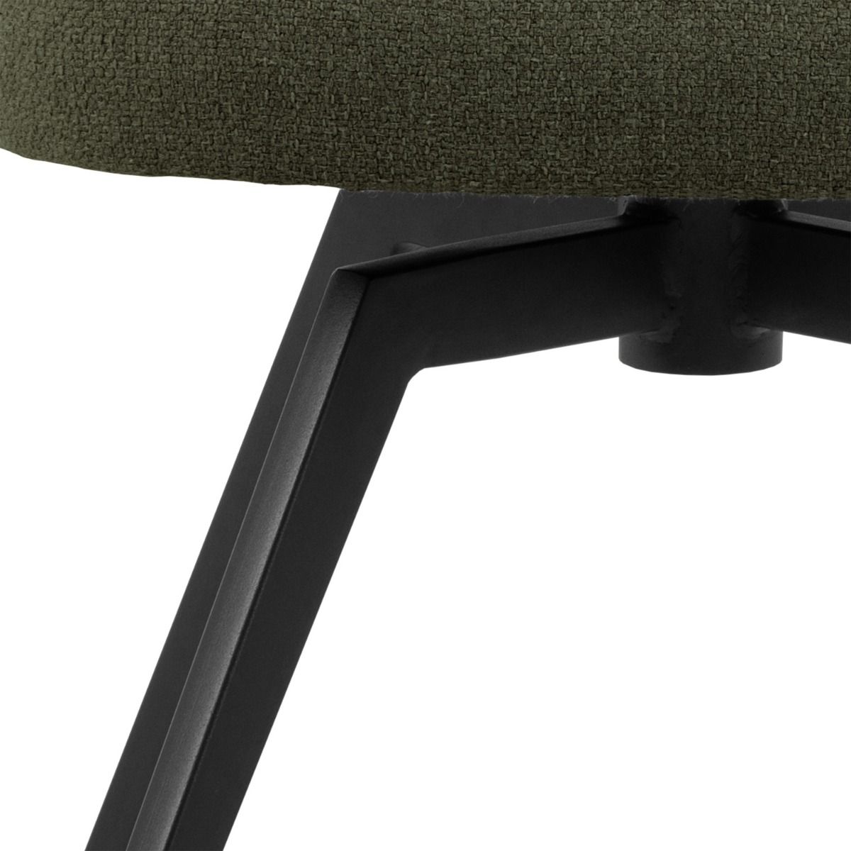 Fabric Dining Chair With Armrest And Swivel Function - Darlene