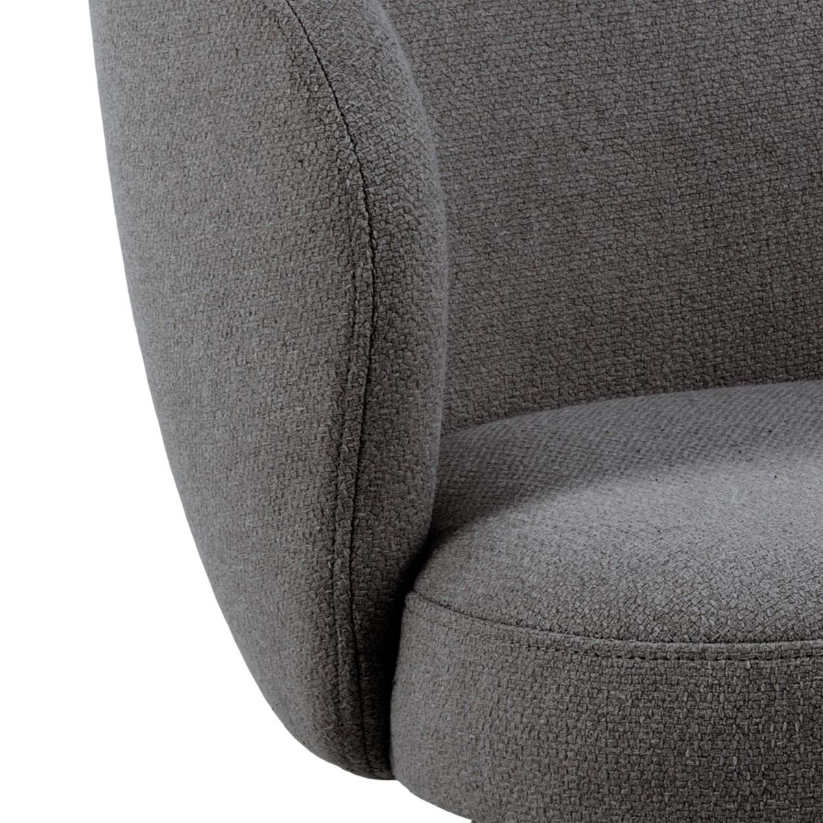 Fabric Dining Chair With Armrest And Swivel Function - Darlene