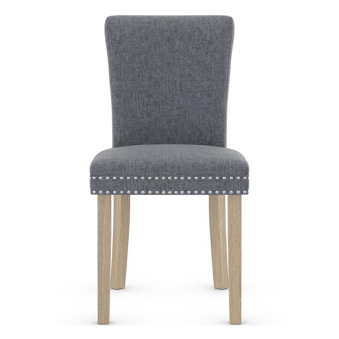 Fabric Dining Chair With Black Wooden Legs - Stanhope