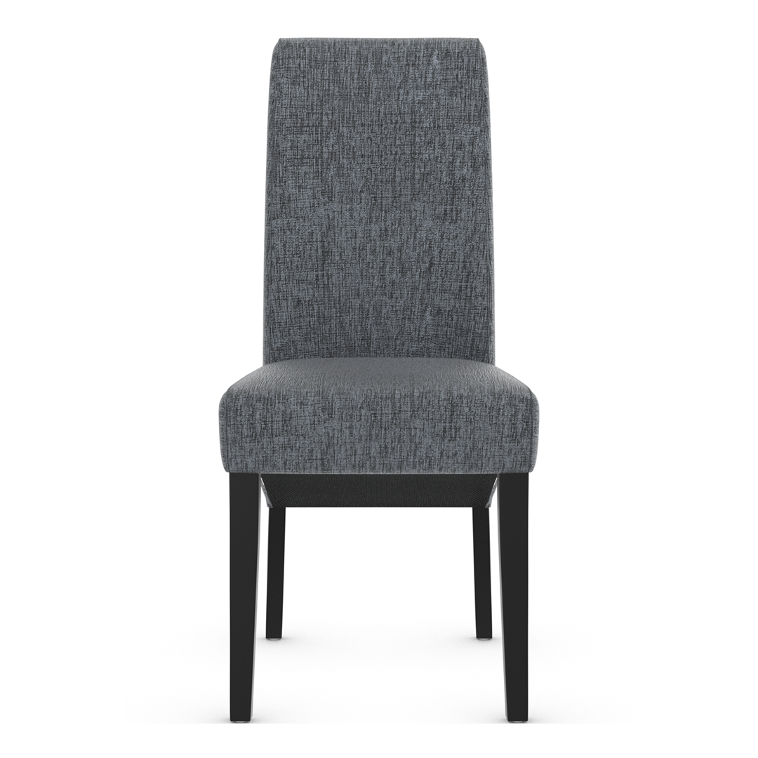 Fabric Dining Chair With Black Wooden Legs - Yorton