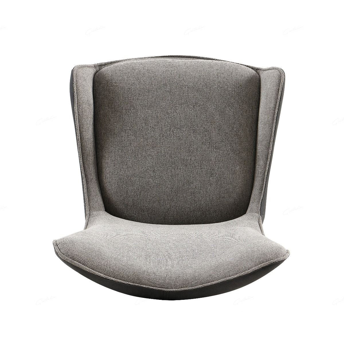 Fabric Dining Chair With Curved Armrests - Cayman