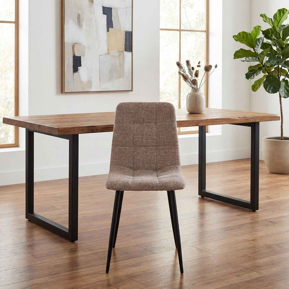 Fabric Dining Chairs 45cm Wide in Set Of 4 - Reimes