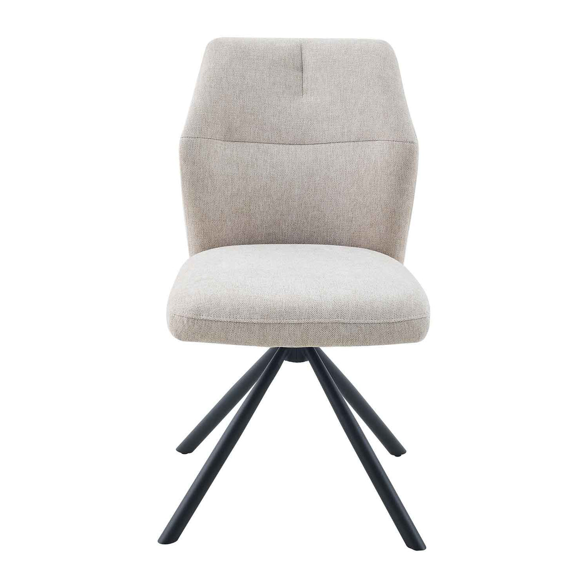 Fabric Dining Chairs 49cm Wide in Set Of 2 - Caen
