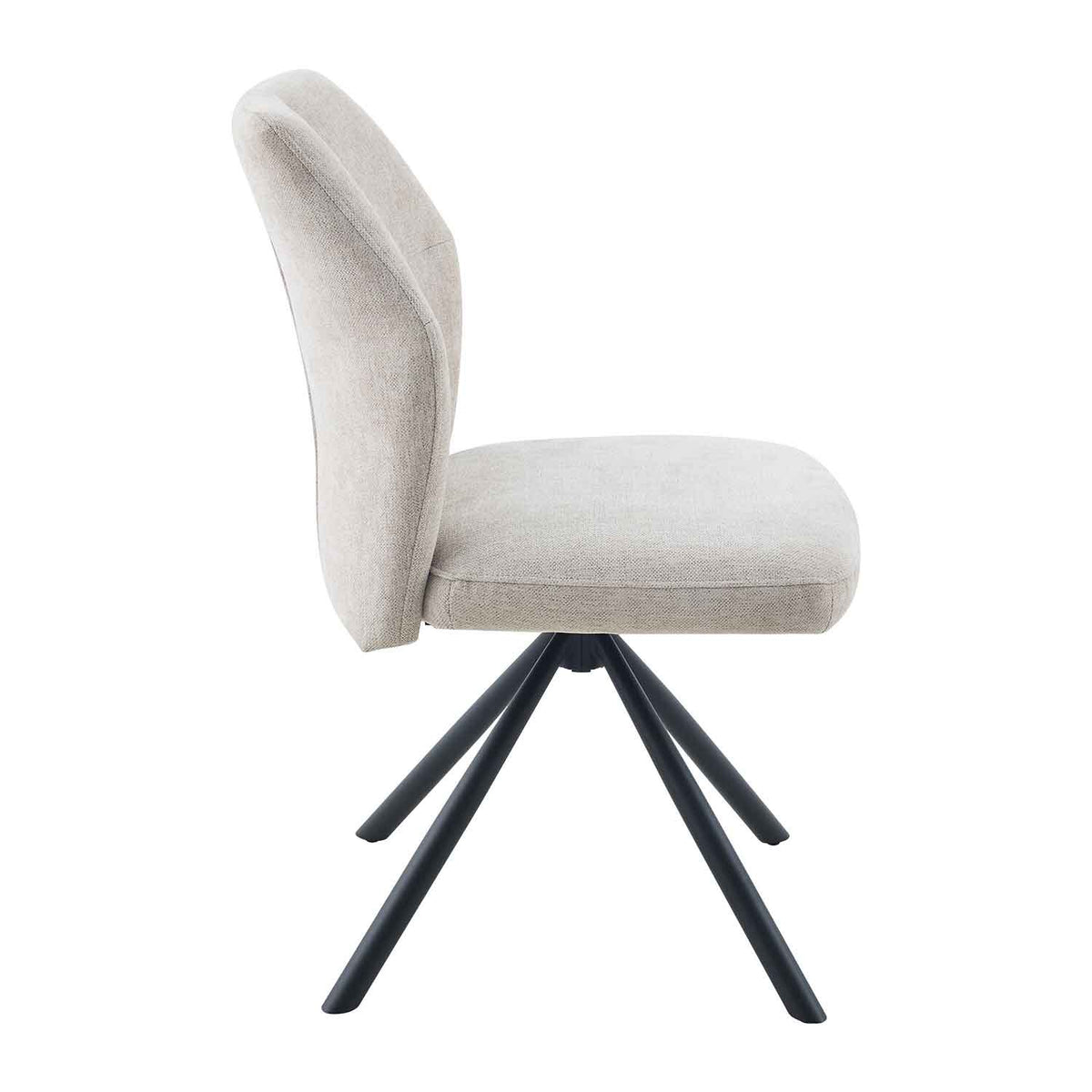 Fabric Dining Chairs 49cm Wide in Set Of 2 - Caen