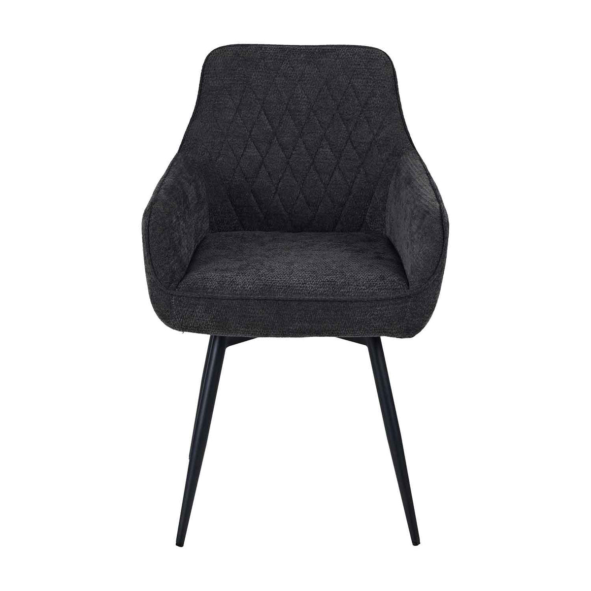 Fabric Dining Chairs 57cm Wide in Set Of 2 - Haven