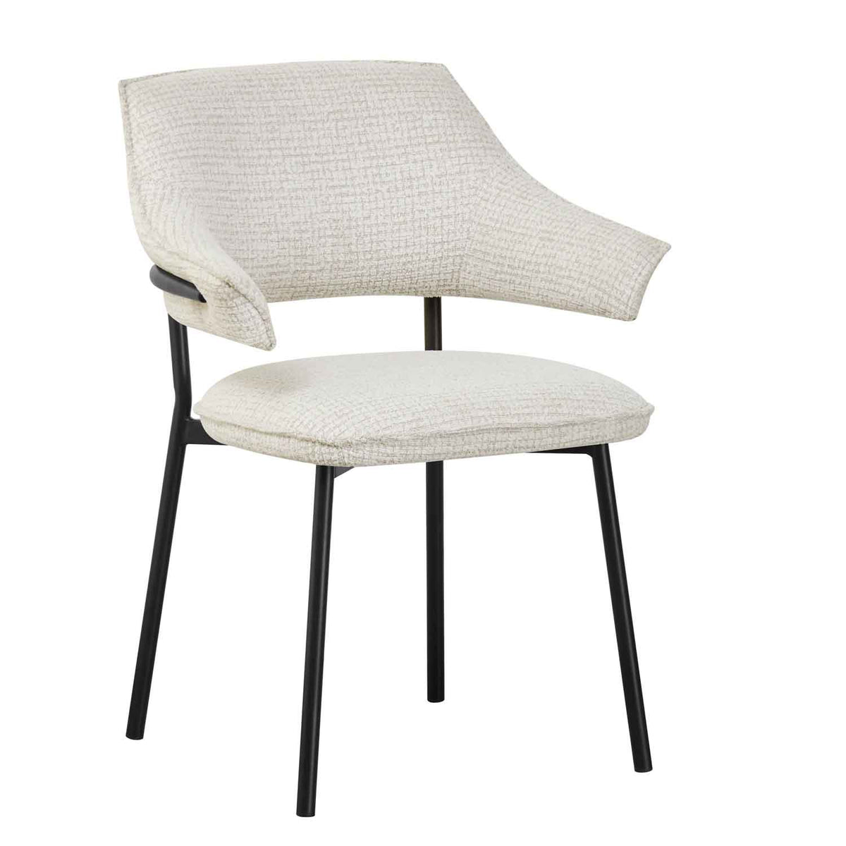 Fabric Dining Chairs 62cm Wide in Set Of 2 - Geneva