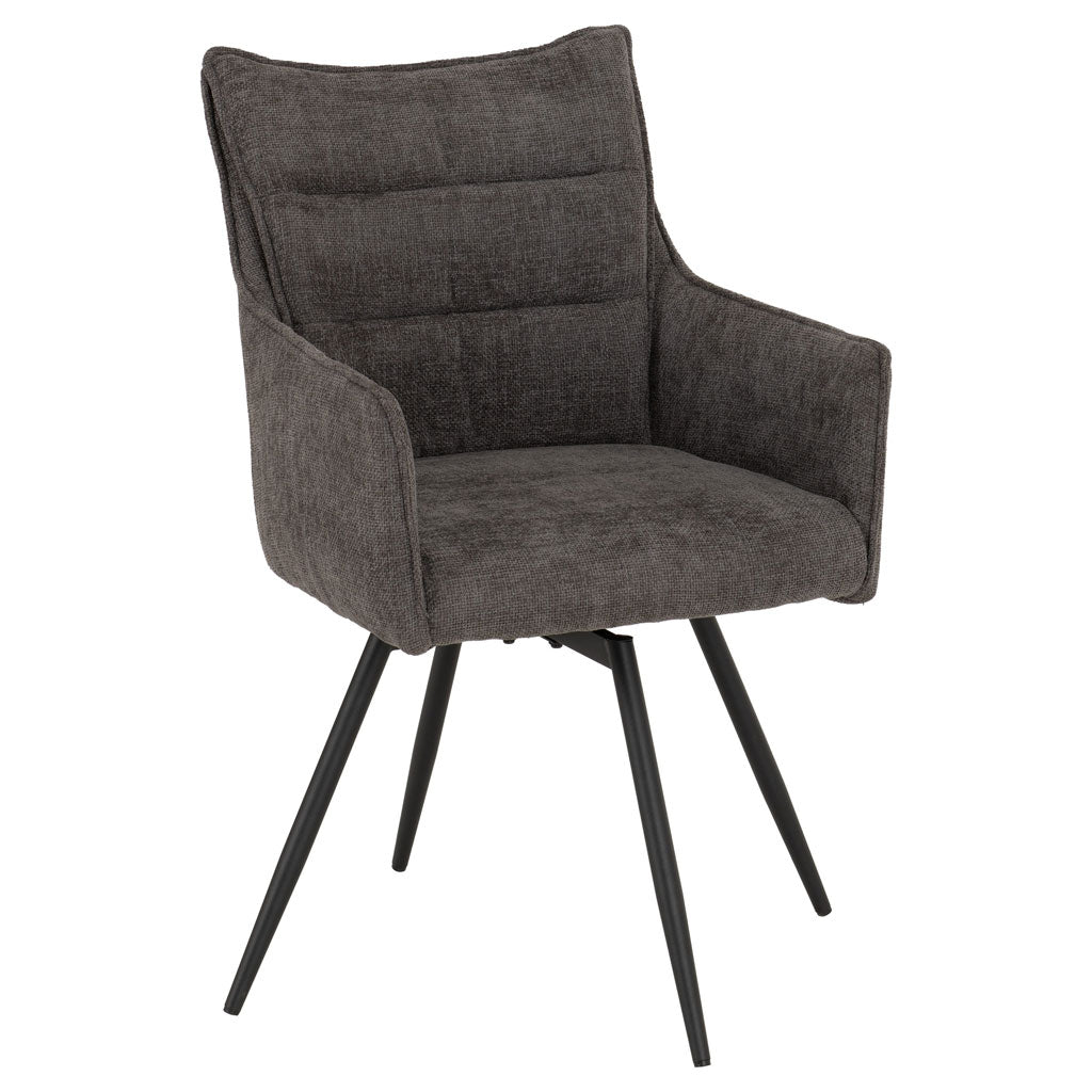 Fabric Dining Chairs Carver Swivel in Set Of 2 - Lewis